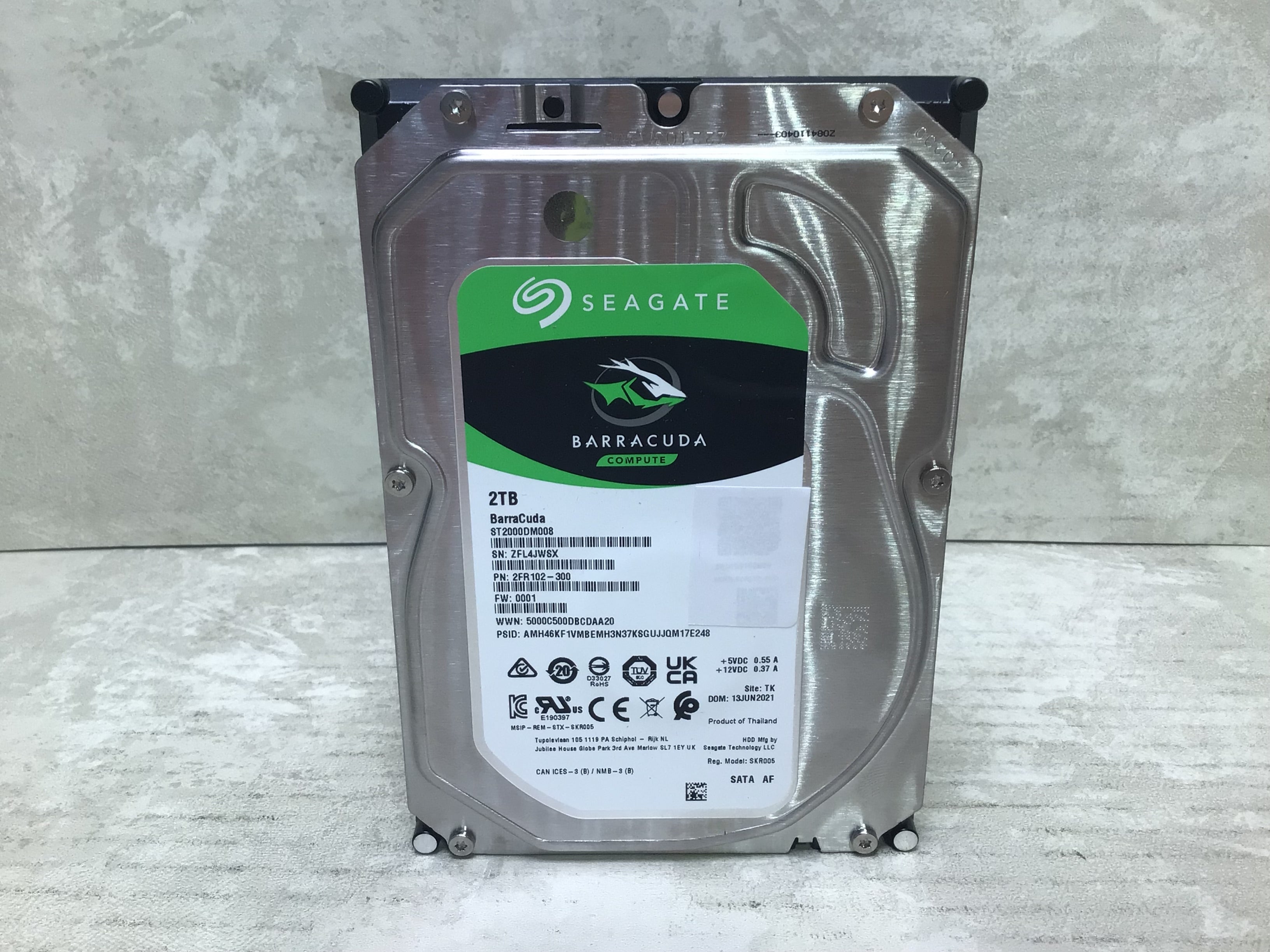 Seagate Barracuda 2TB Internal SATA Hard Drive (7698036064494)